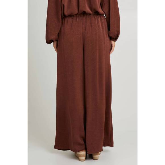 NEW BRAVE + TRUE liza wide leg pant in cocoa - Picture 2 of 4